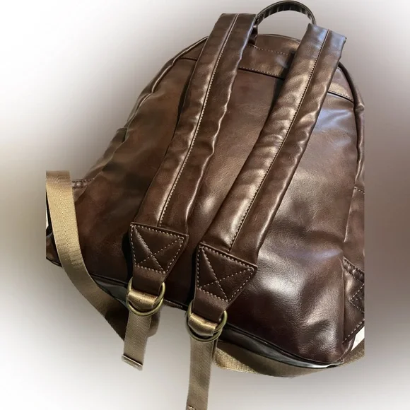 GUESS leather brown backpack - Picture 3 of 12